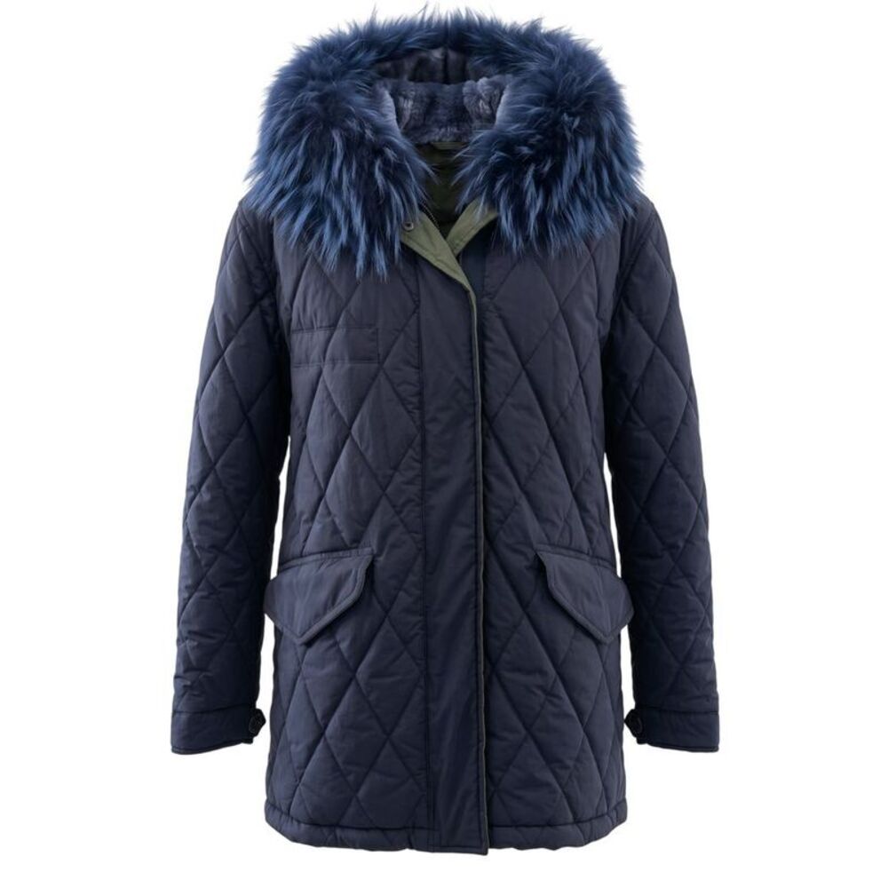 Mr&Mrs Italy Blue Cotton Women's Women's Jacket